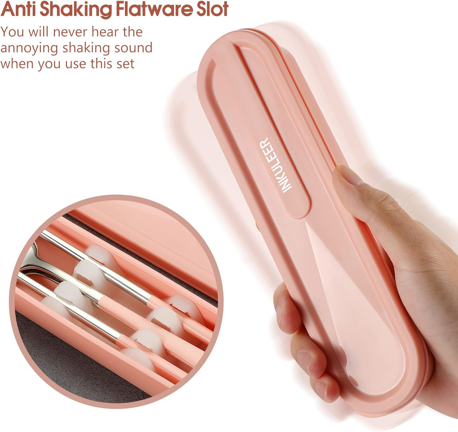 Travel cutlery set, Stainless Steel Cutlery, Reusable utensils set with case, Portable Silverware -18/8 Travel cutlery set, Stainless Steel Cutlery, Reusable utensils set with case, Portable Silverware -18/8